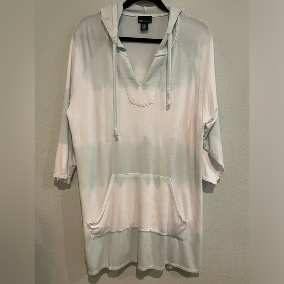JNY Jones New York long tunic hoodie with front pocket.  Size 2X - Picture 1 of 5